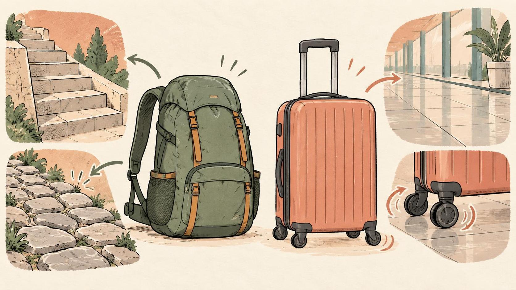 Backpack or Rolling Bag? A Solo Traveler's Route Checklist